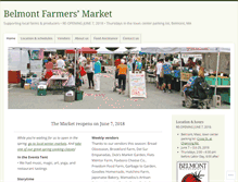 Tablet Screenshot of belmontfarmersmarket.org